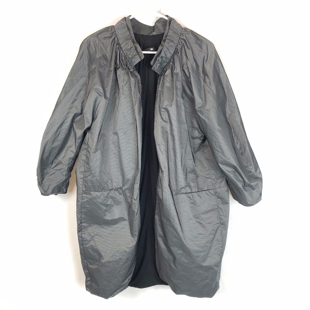 Jarbo Grey w Black Pin Stripes All Weather Jacket